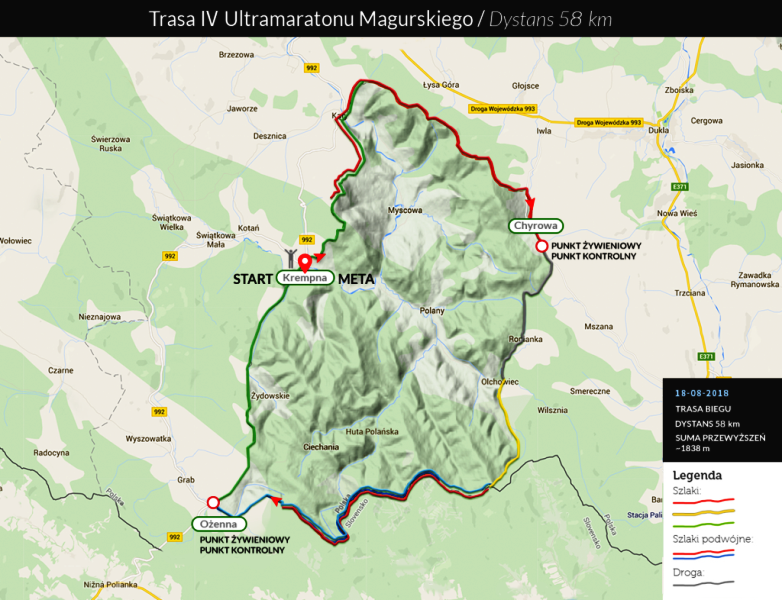 Trasa 58km